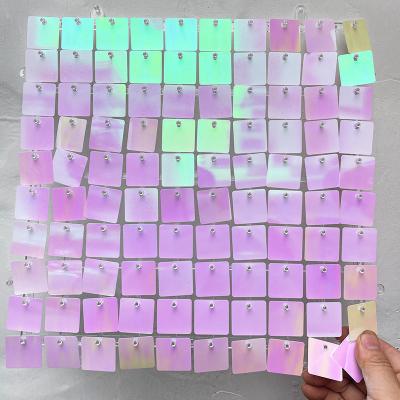 China Decoration 30*30cm Glitter Shimmer Wall Backdrop Pink Shimmer Wall Panels Backdrop For Wedding Birthday Party Decoration for sale