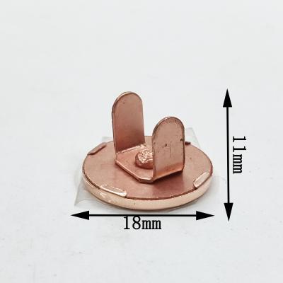 China Eco - Friendly Wholesale Leather Bag Accessories 14 / 18 Mm Strong Magnet Plated Snap Button for sale