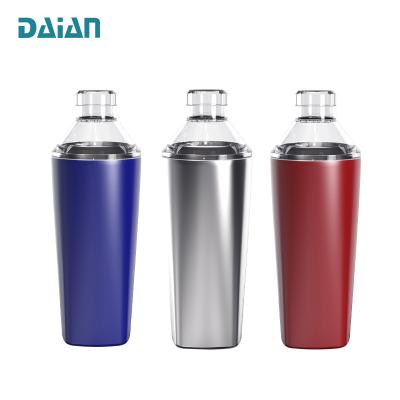 China Leakproof Cocktail 20oz Boston Martini Shaker Drink Double Walled Insulated Stainless Steel Tumbler for sale