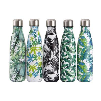 China Custom Business Logo 500ml Stainless Steel Vacuum Flask Insulated Water Bottle for sale