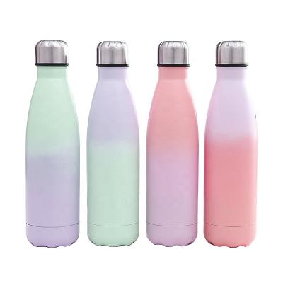 China Double layer ; thermal; With Lid 500ml Stainless Steel Ice Drinks And Beverage Sport Hot Water Bottle for sale