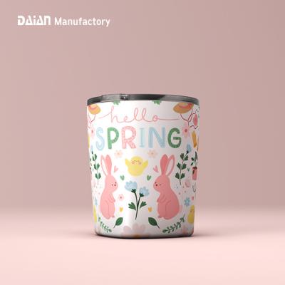 China Daian New Arrival 12oz Spring Design Double Wall Whiskey Rock Tumbler Stainless Steel Cocktail Viable 2022 Tumbler for sale