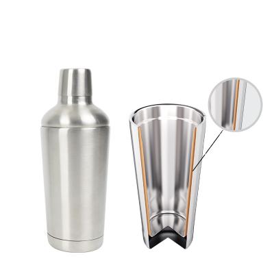 China Sustainable Professional Bartender Mixing Tool Drink Cocktail Shaker 16oz Stainless Steel Shaker for sale