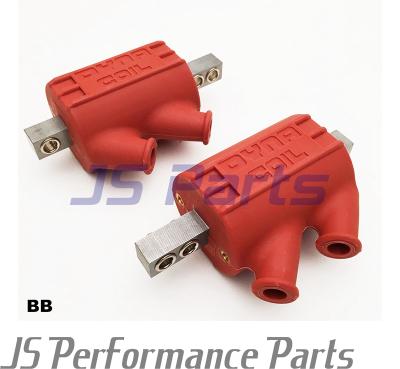 China Dynatek DC2-1 Motorcycle Racing Ignition Coils Angled Output 1.5 Ohm Dual Red for sale