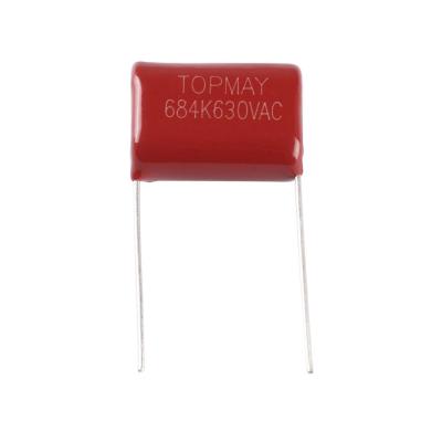 China 0.68uF 630VAC Non Polar Metalized Polyester Film Capacitor 684K630V for sale