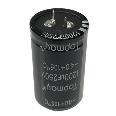 Китай Кнопка SGS в алюминиевых электролитических конденсаторах 1200uF 250V 35*45mm продается