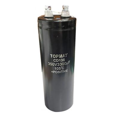 China Condensador electrolítico 105℃ 2000hours del terminal de tornillo de 33000UF 350V en venta