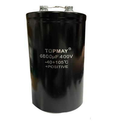 China Condensador electrolítico de aluminio 6800UF 400V del terminal de tornillo TMCE22 en venta