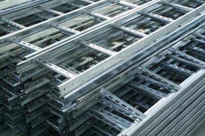 China Heat Insulation Pre Galvanised Cable Tray , Light Duty Cable Tray Gray Color for sale