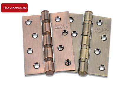 China 8 Holes Thicken Door Fittings Stainless Steel 201 Hinges Surface Wire Drawing Treated for sale