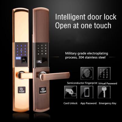 Chine Type intelligent d'induction d'empreinte digitale de serrure de porte de ménage avec glisser la couverture à vendre