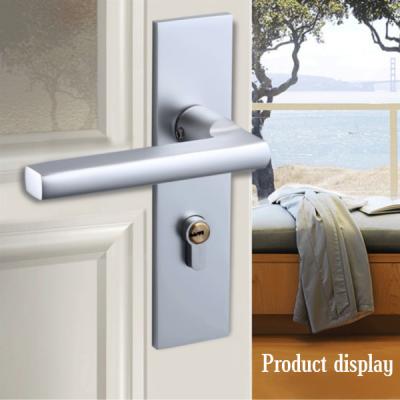 China Indoor Space Aluminum Metal Door Lock Bedroom Connected Door Handle Lock for sale