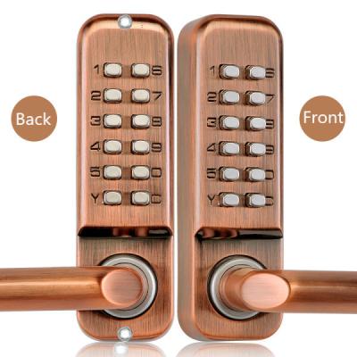 China Double - Sided Mechanical Code Lock Zinc Alloy Material For Wooden Door / Iron Door for sale