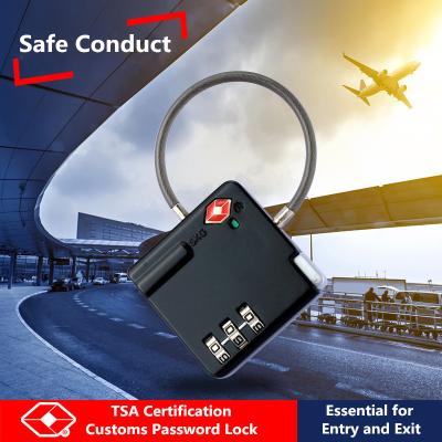 China Mini 3 - Bit Password TSA Combination Lock Travel Abroad Use With Red Spot Function for sale