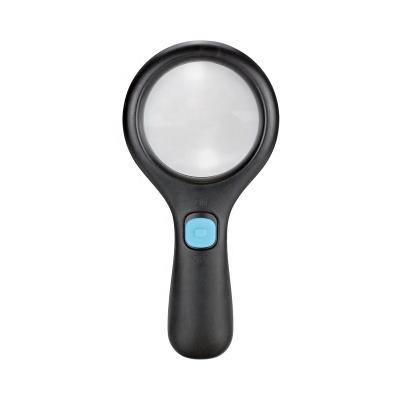 China Identification of jewelry; Watch Repair Magnifier Handheld Reading Glass With Luminous Light for sale