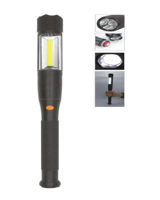 China Like Police Stick 3W LED+3W COB Aluminum Flashlight With Magnetic Base And Rubber Grip for sale