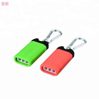 China Novelty And Innovative Magnet Control LED Key Chain Light With A Carabiner, 3LED for sale