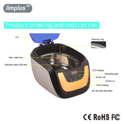 Cina Un tempo di 5 cicli che mette il bagno ultrasonico di Digital per l'orologio, Bench i pulitori ultrasonici superiori in vendita