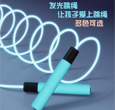 China Count Reduce Count PVC Jump Rope Student and Children Jump Rope Test Luminous Optical Fiber Optic Physical Training Exercise for sale