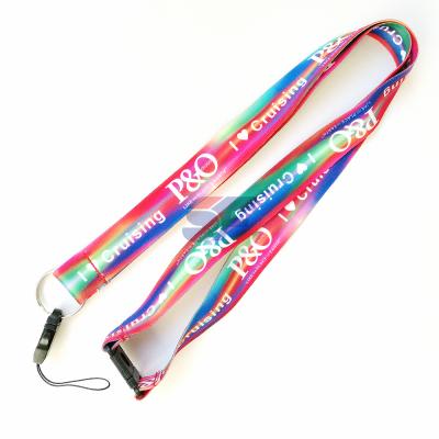 China Sports Promotional Sublimation Satin Sublimation Gifts Blank Lanyard for sale