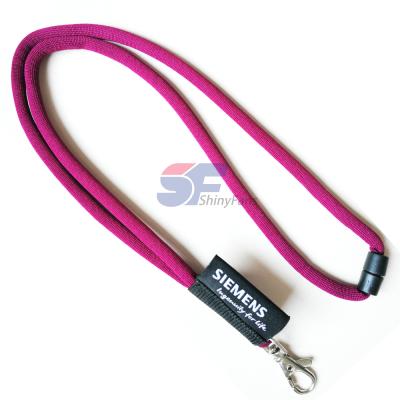 China Beautiful Promotional Gifts Fashion Cotton Round Rope Key Chain Lanyards For Promotional for sale