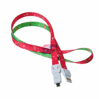 China Promotional Custom Sublimation Printed Mini Gifts Cell Phone Neck Strap USB Drive Instant Lanyard for sale