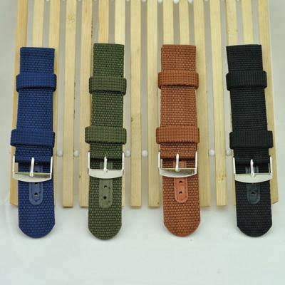 China Top Promotional Gifts NATO Watch Straps Nylon And Leather Watch Straps for sale