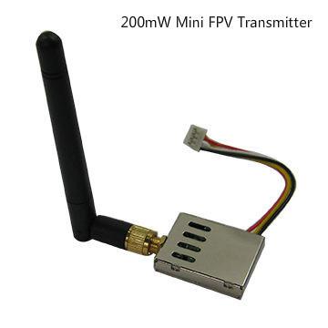 China 200mW Wireless Video Transmitter Mini FPV Transmitter 2400Mhz 8 Channels for sale