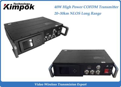 China 40W High Power Long Range Video Transmitter 30km NLOS Mobile Video Wireless Transmission for sale