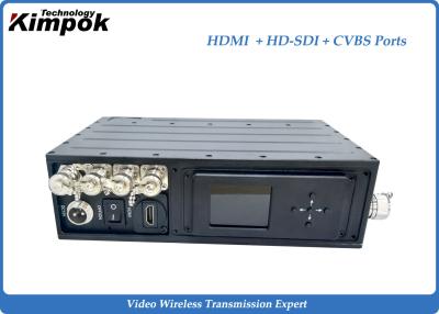 China Robust NLOS Wireless COFDM Video Transmitter , HD + SDI + CVBS Digital AV Transmitter Low Delay for sale