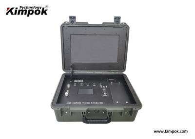 中国 HD Wireless COFDM Video Receiver Built-in Pelican Case Outdoor Ground Station 販売のため