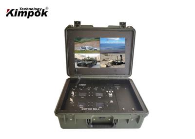 中国 4 Channels COFDM Video Receiver Pelican Case with 17 inch Monitor for UAV Transmission 販売のため