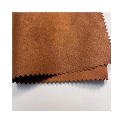 China 100% Polyester Waterproof Suede Cloth Peach Finish Fashion Weft Fabric for Textile Jacket Shoes and Home Sofa for sale