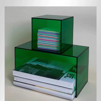 China Wholesale Plexiglass Acrylic Box Acrylic Organizer Bins For Commercial Promotion for sale