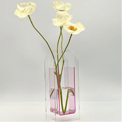 Cina U-Shaped Plexiglass Acrylic Floral Stand, Acrylic Centrepiece Stand Spessore personalizzato in vendita