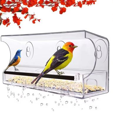 Κίνα Εύκολο να τοποθετηθεί Lucite Bird Feeder Διαφανές Σπίτι πουλιών για τους λάτρεις των πουλιών προς πώληση