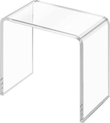 China High Transparency Acrylic Side Table U Shape Multipurpose Use Lucite Coffee Table for sale