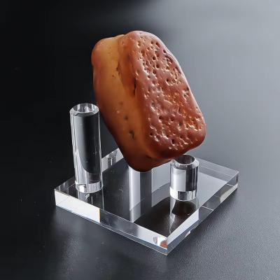 China Clear Plexiglas Stand Acrylic Stand for Displaying Stones and Decorative Items for sale