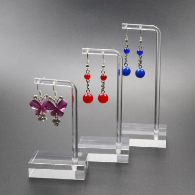 China Conjunto de diseño elegante Plexiglás de acrílico de los pendientes Display Stand Holder para los pendientes en venta