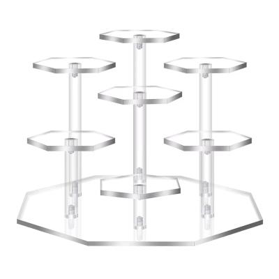 China Montierte Acryl-Display Stand For Action Figuren Puppen Schmuck Parfüm Organisator zu verkaufen