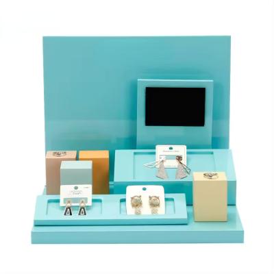 Cina Display set per gioielli in acrilico Collare orecchino anello pendente bracciale display supporto in vendita