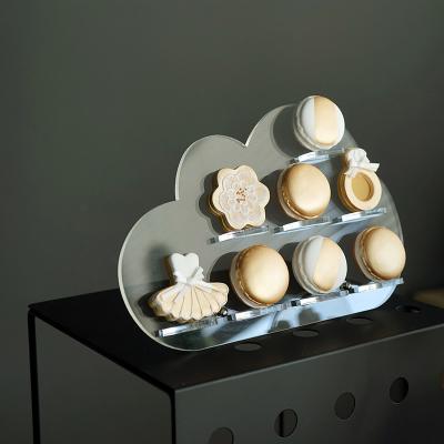 China Display con forma de corte de nubes acrílico para artesanía o accesorios para el cabello en venta