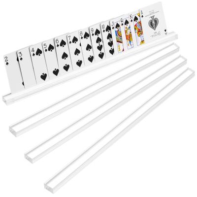 China 4 Pack Transparent Acryl Spielkartenhalter für Trump Spiele Kartenspiele zu verkaufen