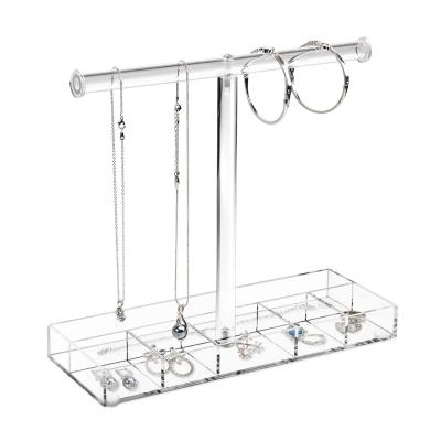 China Display holder acrílico de joyería con base para organizar pulseras y collares en venta