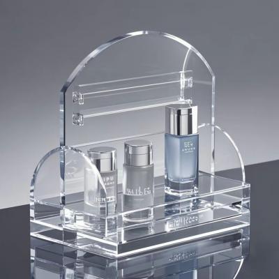 中国 Custom Acrylic Desktop Display and Storage Shelf for Cosmetic Makeup  Beauty Products 販売のため