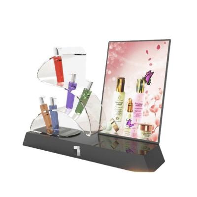 China Display acrílico para lojas de cosméticos Material de colocação de balcão de design personalizável à venda