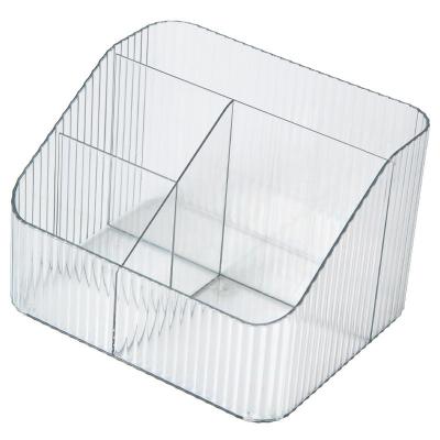 China Acrylic Transparent Cosmetics Storage Box Makeup Organizer Acrylic Cosmetics Holder for Bathroom for sale