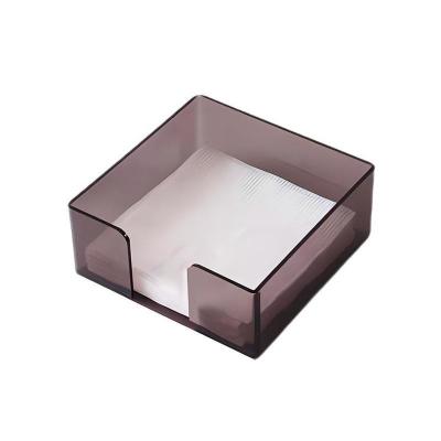 China Caja de toallas de papel acrílico elegante y funcional Plexiglás soporte de pañuelos para oficinas y hoteles modernos en venta