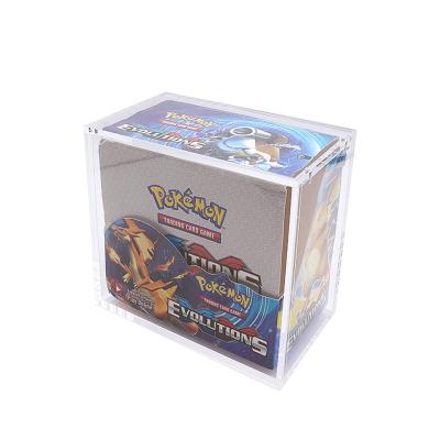 China Fabrik Custom Acryl Box Magnetische Box Pokemon Spielkarten Lagerung Box Spielzeug Display Stand, Acryl Display Case zu verkaufen