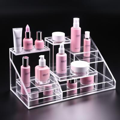 China Elegant Acrylic Cosmetic Display Stands – Customizable, Durable, and Stylish Solutions for Makeup Organizers, Retail Counters, and Beauty Brands for sale